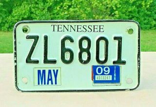 Tennessee TN 2000 era License Plate Motorcycle Tag ZL6801 Wall Art Man Cave 3