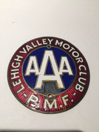Lehigh Valley Motor Club Aaa Pmf License Plate Topper