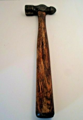 Vintage True Temper 24 Ounce Ball Peen Hammer 1224 15 " Long Wood Handle Usa