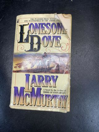 Lonesome Dove Larry Mcmurtry Western Paperback Vintage Book 1986 Beat Up Rough