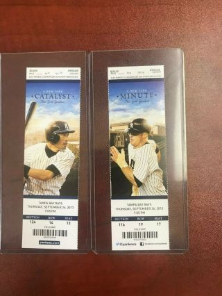 Yankees 9/26/13 Ticket Mariano Rivera Last Game - Various Pictures