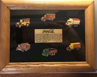 Coca Cola Vintage Delivery Trucks Pin Set Limited Edition
