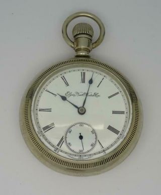 1928 Antique Elgin Grade 317,  Model 5 Pocket Watch Size 18s,  15 Jewels.  57mm,  Gwo