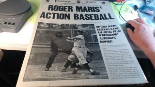 1962 Roger Maris Action Baseball Tin Litho Game By Pressman Toy Corp