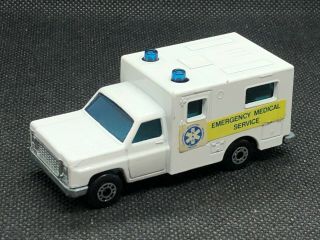 Vintage Matchbox Superfast Ambulance No.  41 White Ems Die Cast Toy Car 1977