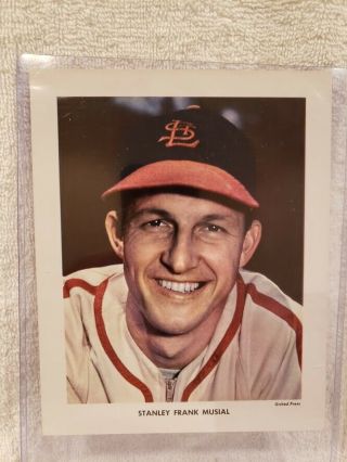 Rare 1953 Sport Mag All - Star Portfolio Stan Musial Photo,  St.  Louis Cardinals