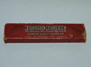 Vintage Durham Duplex Straight Razor Trimmer - Celluloid Handle & Box