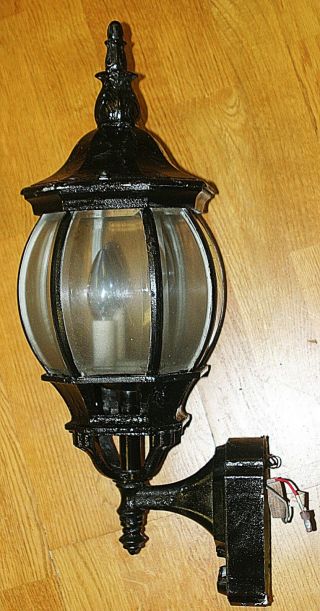 Vintage Large Three Light 24 " Out Door Or Porch Wall Sconce Lanterns