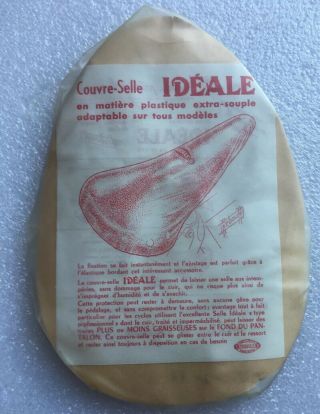 Nos Vintage IdÉale France Plastique Leather Saddle Suede Seat Cover 90 Rebour 80