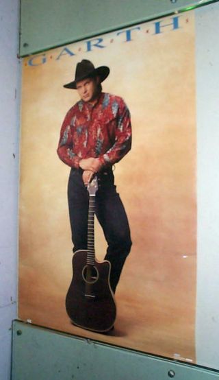 Garth Brooks With Guitar Vintage Poster Last One