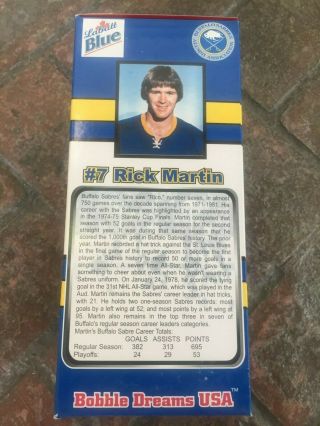 Buffalo Sabres French Connection Bobbleheads - Rick Martin - 2