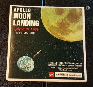 Apollo Moon Landing Nasa Vintage View - Master Reel Pack B663 With Booklet