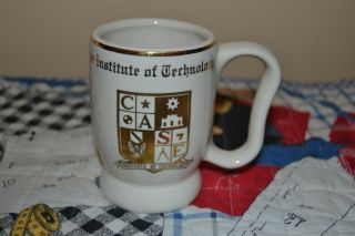 Vintage Case Institute Of Technology Coffee Mug Made By W.  C.  Bunting Co.  Pottery
