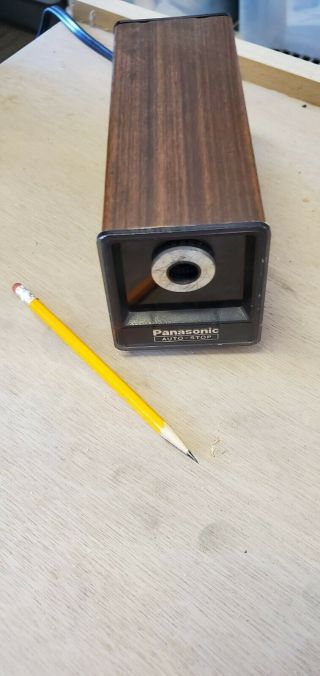 Vintage 1970s Panasonic Auto Stop Electric Pencil Sharpener Kp - 77n