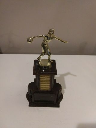 Vintage Ladies Bowling Trophy Mcm By Dodge Inc 1950 