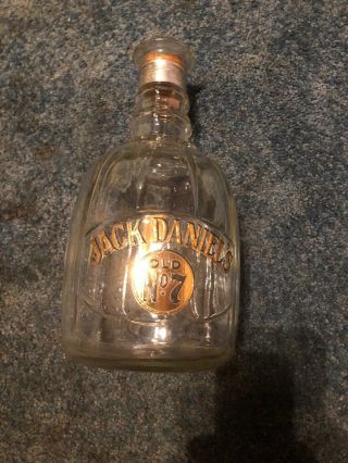Vintage Jack Daniels Old No7 Decanter Liquor Whiskey Glass Bottle Half Gallon