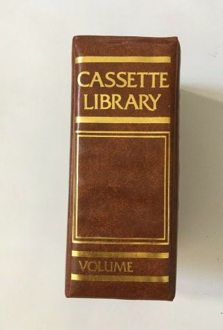 Vintage Vinyl Cassette Library Box Cassette Storage,  Box Only