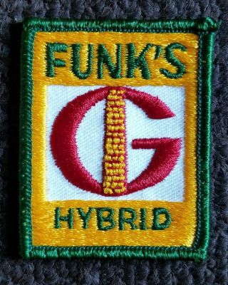 Vintage FUNKS G Hybrid Seed Corn JOHN DEER INTERNATIONAL HARVESTER PATCH 3