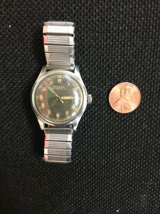 Vintage Eterna Automatic Mens Stainless Steel Swiss Made Wrist Watch Runs