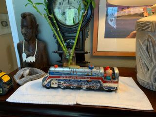 Vintage Silver Mountain 4230 Tin Train Battery Operated 1969 Japan,  Figure