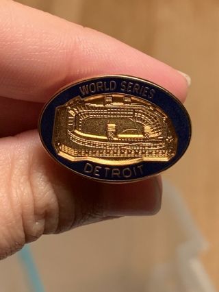 1984 Detroit Tigers World Series Press Pin
