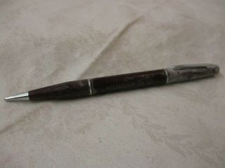 Vintage Dixon Rite - Rite Burgundy Mechanical Pencil Advertising Helgerson Oil Sd