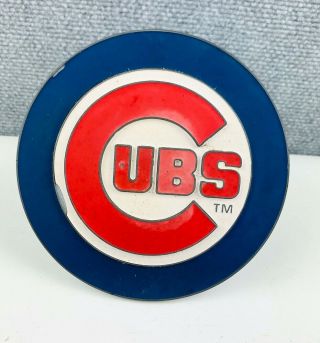 Chicago Cubs Hitch Cover Vintage Heavy Duty Metal 6 In Trailer Embossed Fan Mlb