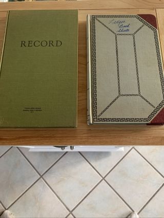 2 Vtg Federal Supply Service Record Keeping Ledger Book & Shaws Account Book