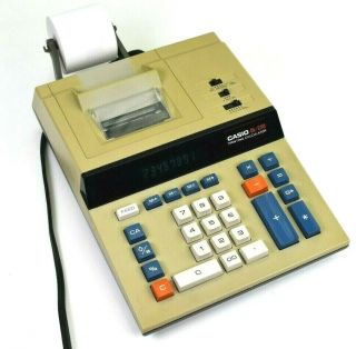 Vintage Casio Dl - 220 Printing Calculator Adding Machine With Roll Of Paper