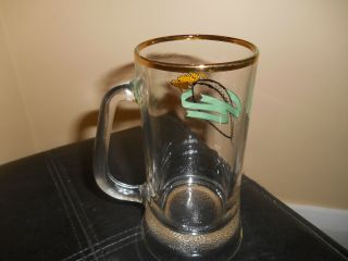 CFL Saskatchewan Roughriders Beer Mug VINTAGE Glass 1960s Canadian Football 2