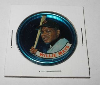 1965 Baseball Old London Space Magic Coin Pin Willie Mays San Francisco Giants 1