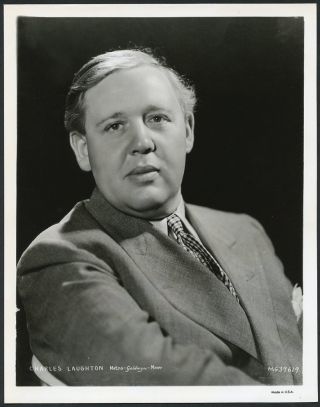 Charles Laughton Vintage 1930s Mgm Portrait Photo