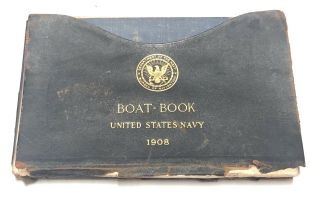 Pre Ww1 1921 Us Navy Boat - Book 1908 Vintage