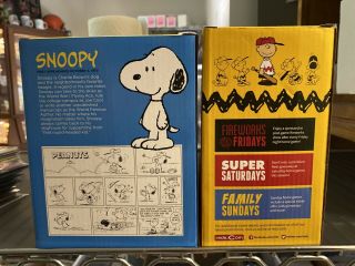Peanuts Charlie Brown & Snoopy 2x Bobble Head Dolls Cincinnati Reds MLB sga 2