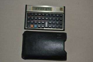 Vintage Hewlett Packard Hp 12c Financial Calculator With Case