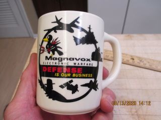 Vintage Magnavox Coffee Mug,  Electronic Warfare Defense Is Our Business