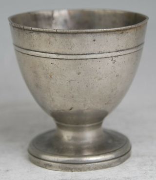 Fine Small Antique Georgian Pewter Communion Chalice Cup Measure C18th