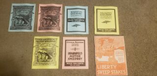Early 1900s Indy 500 Race Programs Reprints 1983