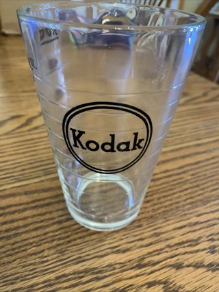 Vintage Kodak For Photographic Purposes Only Glass Measuring Cup/beaker 16 Oz.