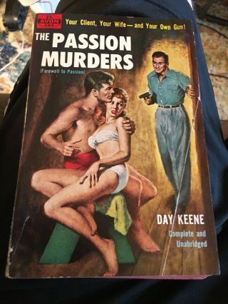 The Passion Murders By Day Keene,  Avon 684,  Very Good,  Vintage