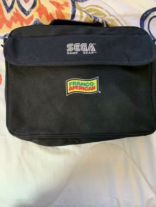 Vintage Sega Game Gear Console Carry Case Travel Bag Black Franco American