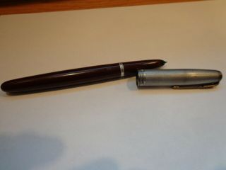 Antique Parker Fountain Pen,  5 1/2 " - Sterling Cover