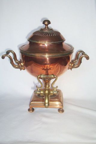 Antique Georgian Copper Samovar / Tea Urn