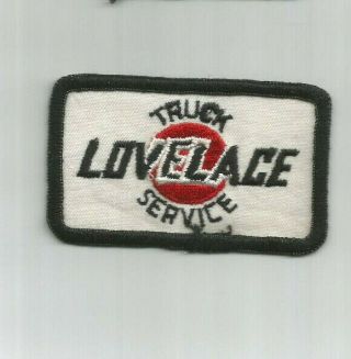 Lovelace Truck Service Driver Patch 2x 3 - 1/4 3103