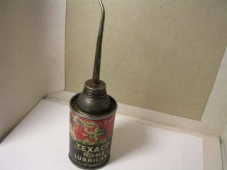 Vintage Texaco Home Lubricant 3 Fluid Ounces Oil Can