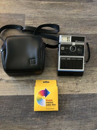 Kodak Ek6 Instant Camera Vintage Photography With Case,  Flash And Instant Film