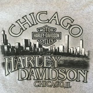 Harley - Davidson Chicago Long Sleeve T - Shirt Men 