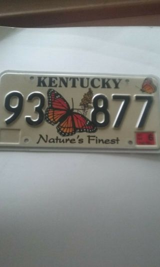 Kentucky License Plate 2004.  Nature 