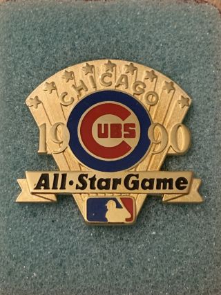 1990 Chicago Cubs All - Star Game Press Pin - Gorgeous,  Vintage,  Rare