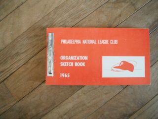Rare 1965 Philadelphia Phillies Baseball Organization Sketch Book